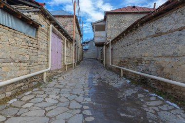 Streets in an old village in the mountains