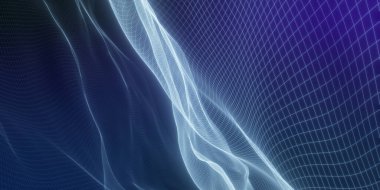 Soyut arkaplan. Soyut kablo dalgaları. 3d hazırlayıcı