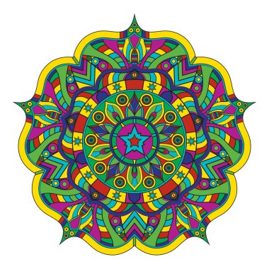 Boyama kitabı için Mandalas. Dekoratif yuvarlak süsler