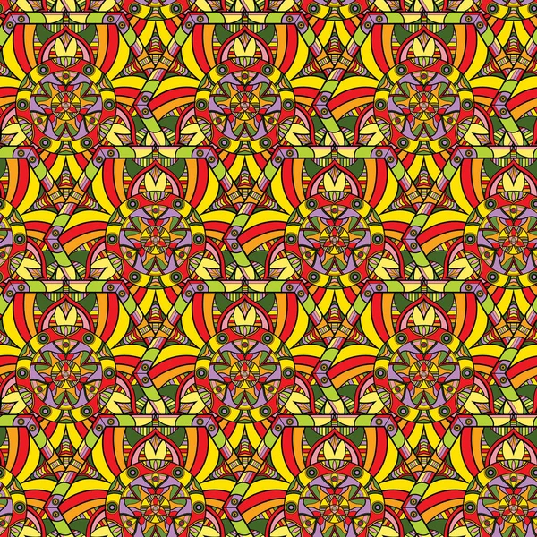 Patrón Oriental Repetitivo Sin Costuras Ilustración Mandala — Foto de Stock