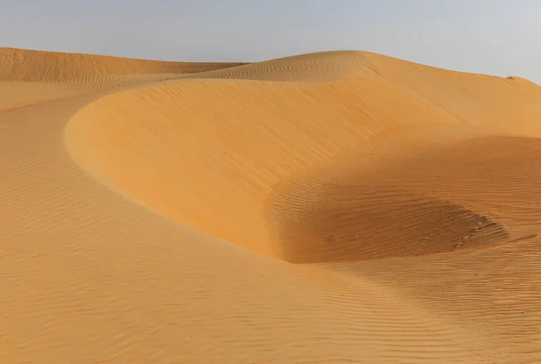Sanddyner Och Färgad Sand Gnid Khali Öknen — Stockfoto