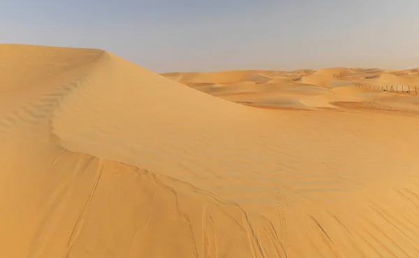Sanddyner Och Färgad Sand Gnid Khali Öknen — Stockfoto