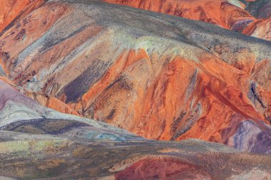 Azerbaycan 'da çok renkli güzel dağlar