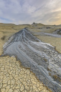 Gobustan dağlarında çamur volkanları