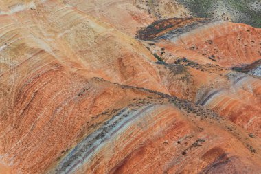Azerbaycan 'da çok renkli güzel dağlar