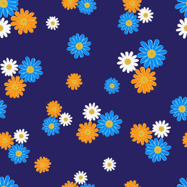 Papatyaların kusursuz tekrarlayan arkaplanı