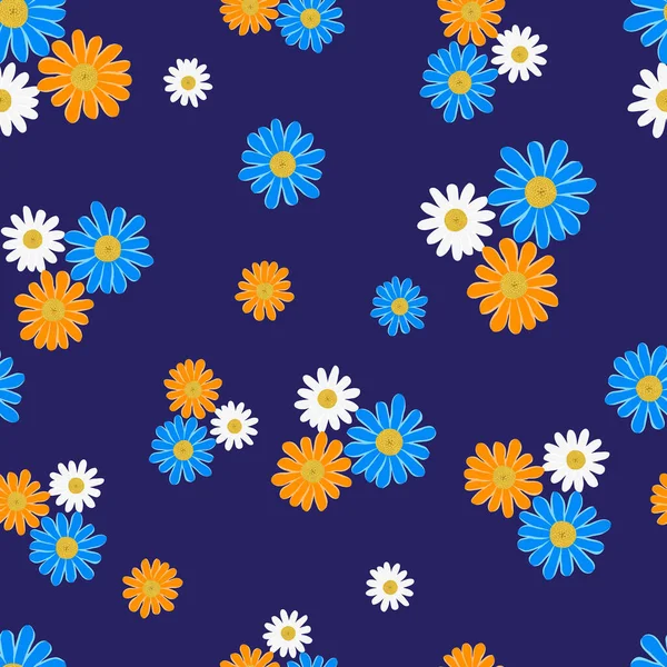 Papatyaların kusursuz tekrarlayan arkaplanı