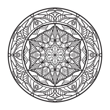 Kitap için Mandalas. Dekoratif yuvarlak süsler