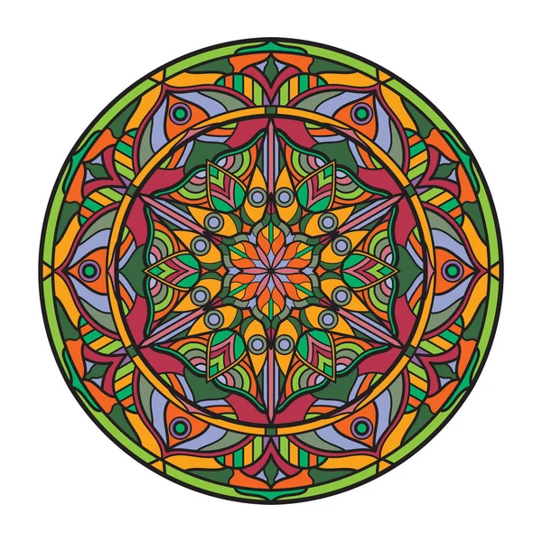 Mandalas Para Libro Adornos Decorativos Redondos — Archivo Imágenes Vectoriales