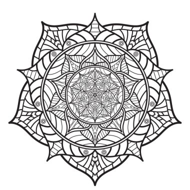 Kitap için Mandalas. Dekoratif yuvarlak süsler
