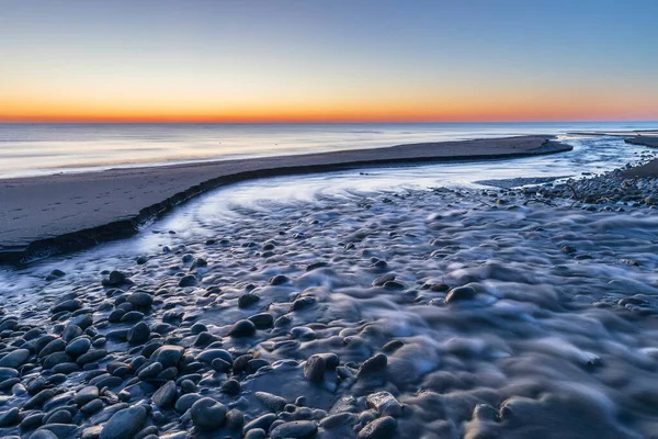 Salida Del Sol Sobre Mar Caspio — Foto de Stock