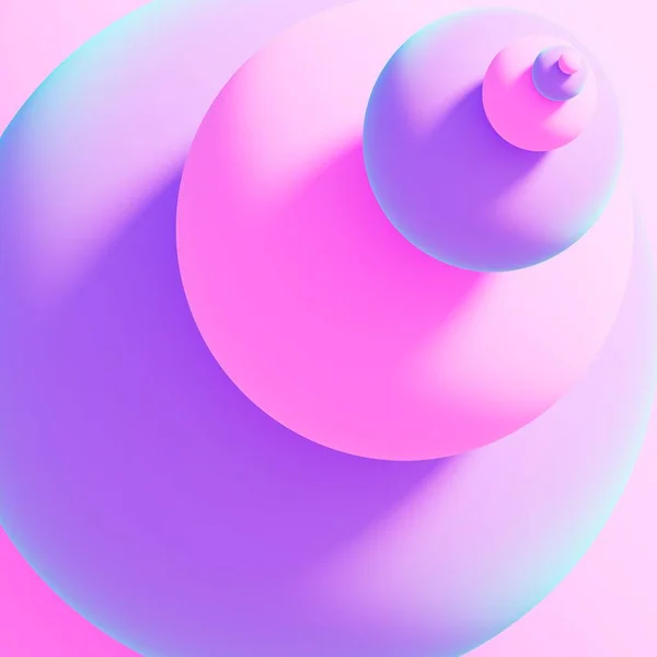 カラフルな球の抽象的な背景 3Dレンダリング — ストック写真