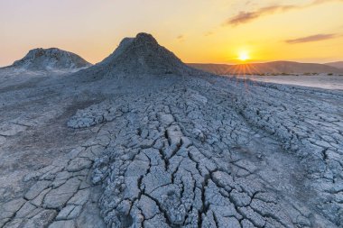 Gobustan dağlarında çamur volkanları