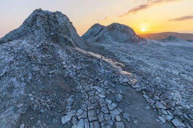 Gobustan dağlarında çamur volkanları
