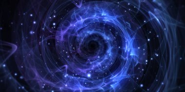 Abstract space tunnel. Infinite zoom. The background