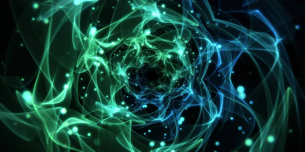 Abstract space tunnel. Infinite zoom. The background