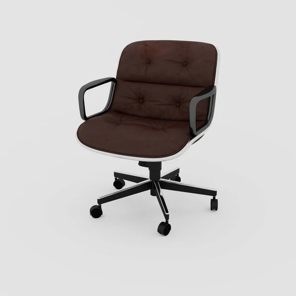 Kancelářská Židle Izolovaným Pozadím Vykreslení — Stock fotografie