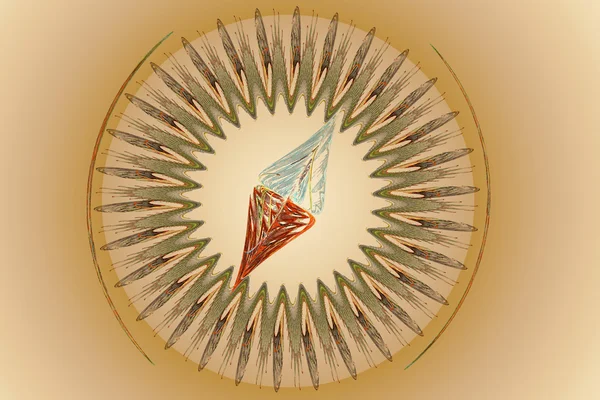 Stilisiertes Bild eines Kompasses — Stockfoto