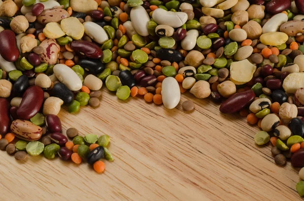 ahşap, yakın çekim, zemin üzerine bakliyat