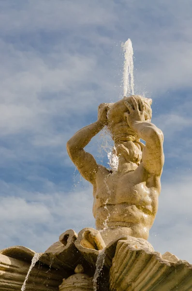 Triton Fountain, Gian Lorenzo Bernini, Barberini square, Rome — Stock Photo, Image