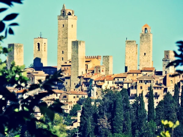 Věže San Gimignana — Stock fotografie