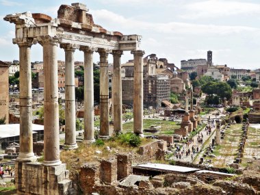 roman forum in rome, italy clipart