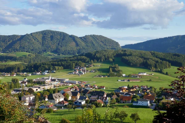 Paisagem Outono Nas Montanhas Áustria — Fotografia de Stock