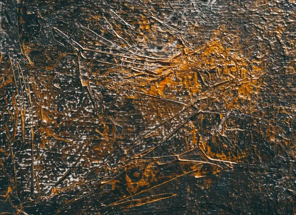 Абстрактный Фон Золота Черной Текстуры Мазками Красок — стоковое фото