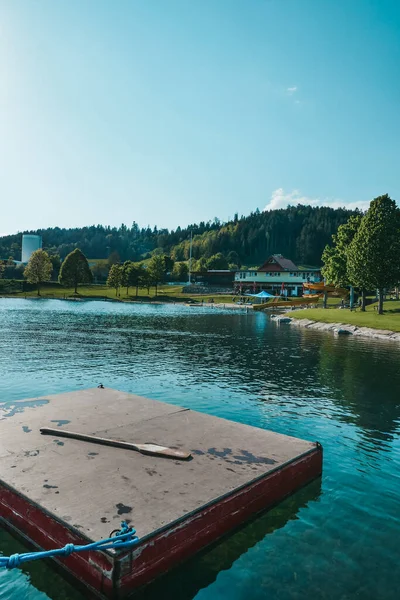 Hermoso Lago Parque Austria Descanse Lago Las Montañas Austria Estiria — Foto de Stock