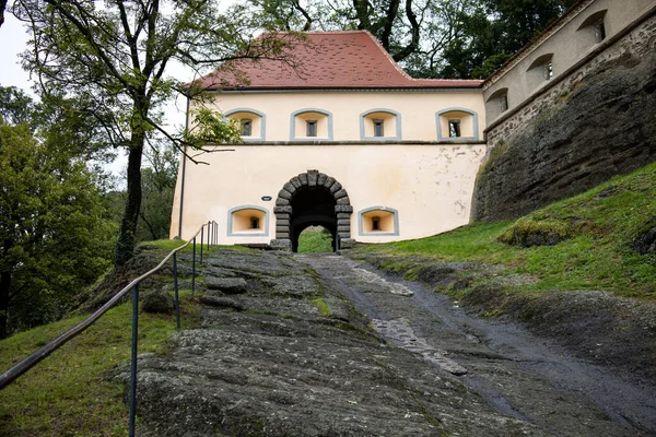 Castillo Riegersburg Austria Atracción Turística Estiria Interesantes Edificios Históricos Antiguos — Foto de Stock
