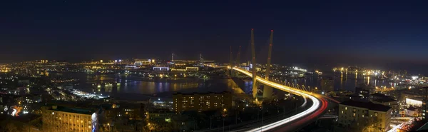 Panorama der Bucht von Solotoy Rog, Wladiwostok, Russland — Stockfoto