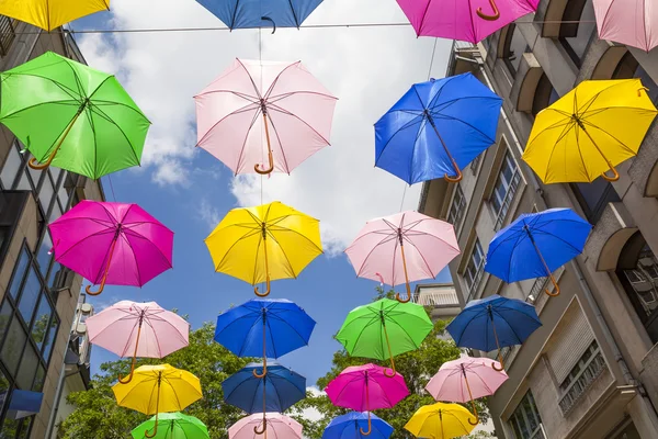Ensemble de parapluies colorés — Photo