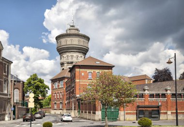 View of the old water tower in Valenciennes clipart