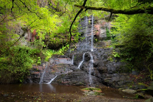 Cascada Santo Estevo Ermo Barreiros Galicia España — Foto de Stock