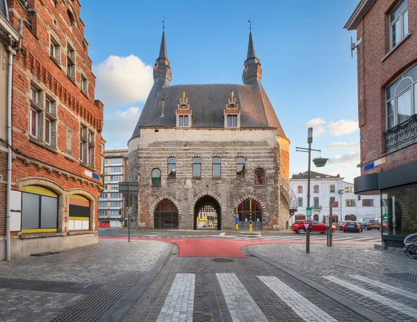 Historische Brusselse Poort Brusselpoort Een Deel Van Middeleeuwse Vestingwerken Van — Stockfoto