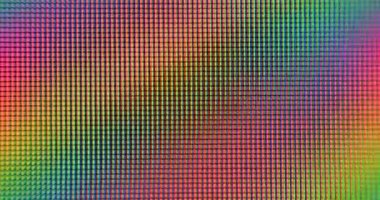 Monitörlerde renk bantlarının yavaş hareketi.