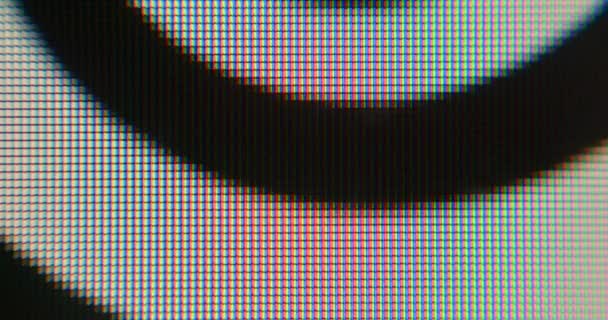 Медленное движение белых полос черный фон. Динамический фоновый экран — стоковое видео