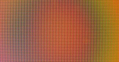 Makro ekrandaki renk noktalarında pürüzsüz bir değişiklik. Mavi 'den turuncuya, pembe, palet dinamiği. Video arkaplanı, pastel renkler.