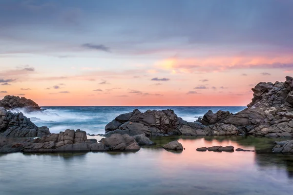 Roze zonsondergang — Stockfoto