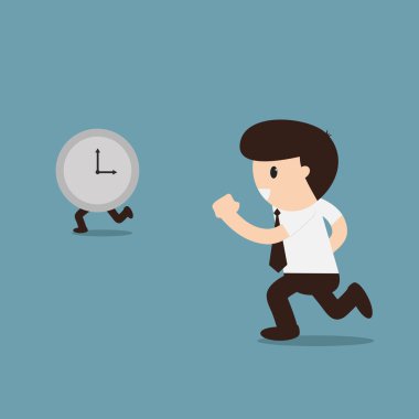 çalışma süresi ile işadamı