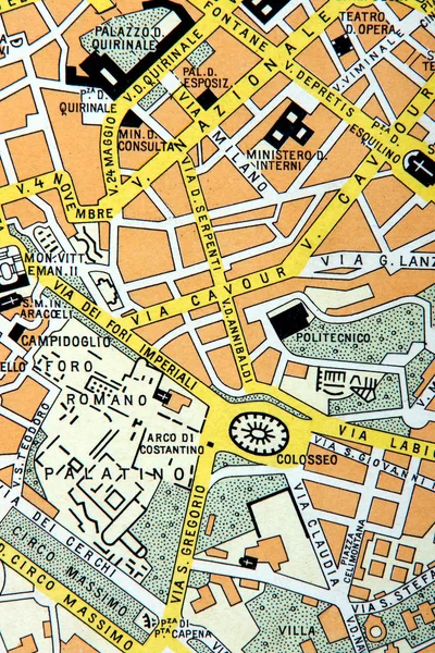 Карта улиц — стоковое фото