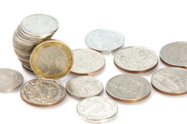bir euro ve Tayland Bahtı