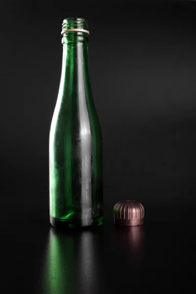 Grüne Flasche — Stockfoto