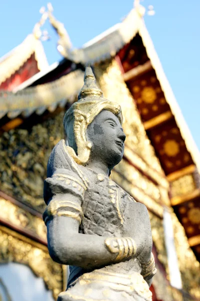 Thaise gebed standbeeld — Stockfoto