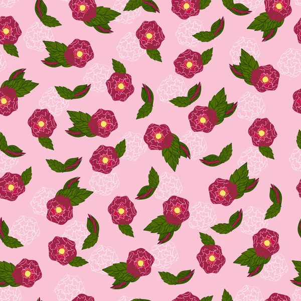 Tarjeta floral vectorial — Vector de stock