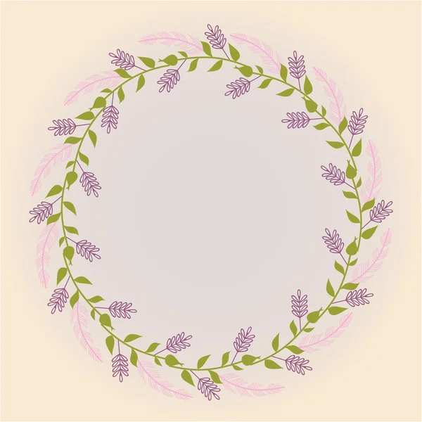 Vektor floralen Kreis Hintergrund — Stockvektor