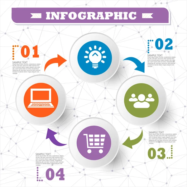 Elements of infographics for business and statistics. vector — Stock Vector