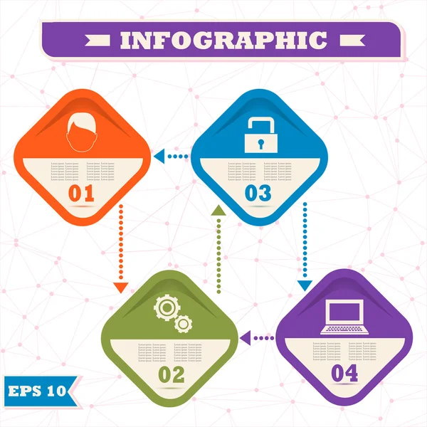 Elements of infographics for business and statistics. vector — Stock Vector