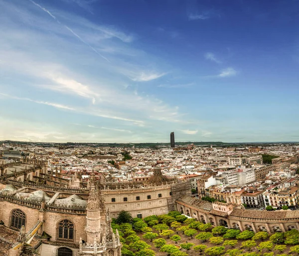 Panoramic View Beautiful City Seville Andalucia Spain — Foto Stock