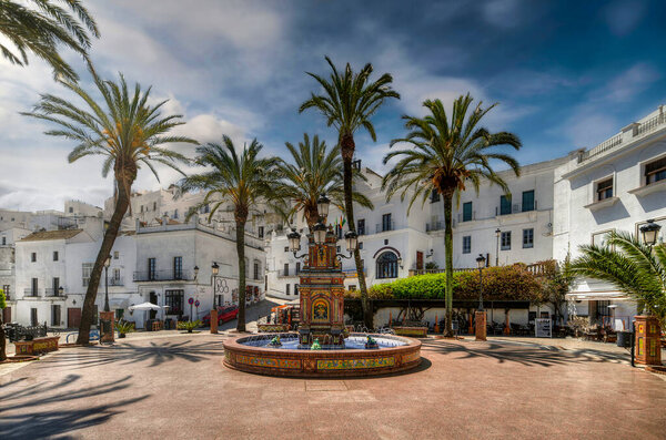 Plaza de Espania, Vejer de la Frontera, Cadiz province, Andalucia, Spain